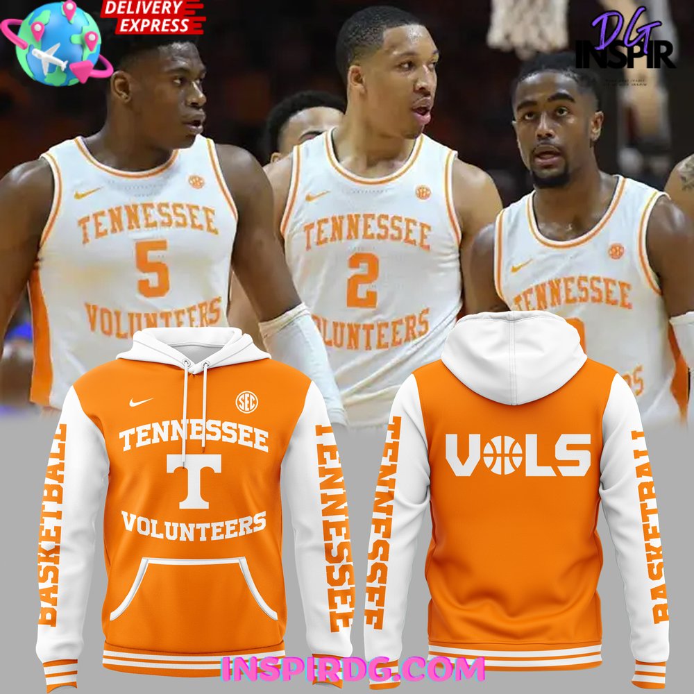 New 2025 Tennessee Volunteers Basketball New Version 2025 Stripe Custom Hoodie