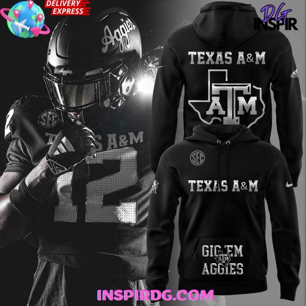 New 2025 Texas A&M Aggies GIG EM AGGIES Custom Hoodie