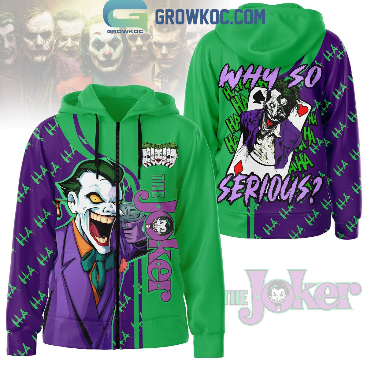 New 2025 The Joker Batman DC Comic Why So Serious Custom Hoodie Shirts
