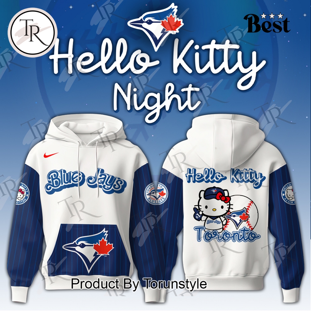 New 2025 Toronto Blue Jays 2025 Hello Kitty Night Custom Hoodie
