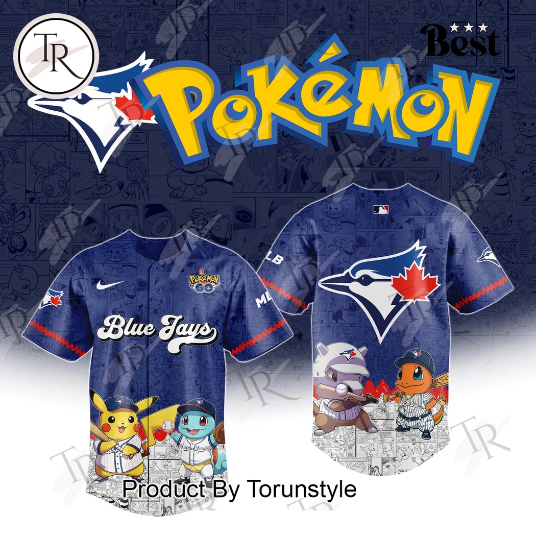 New 2025 Toronto Blue Jays Pokemon Go Special Baseball Custom Jersey Fan Gift