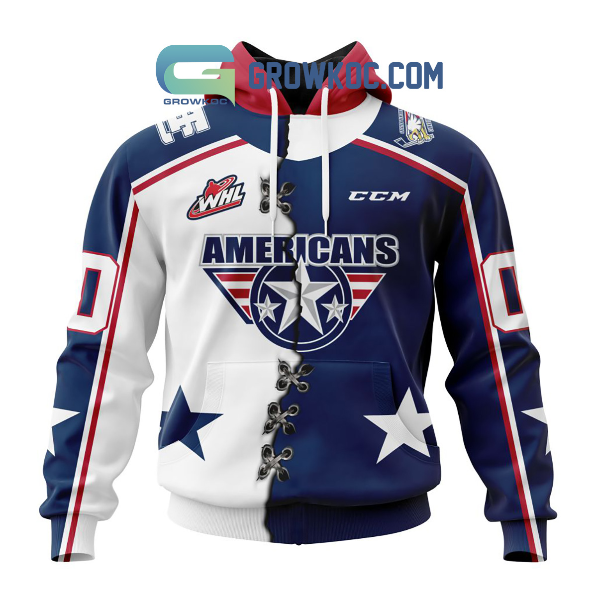 New 2025 Tri-City Americans Mix Home And Away Jersey Personalized Custom Hoodie Shirt
