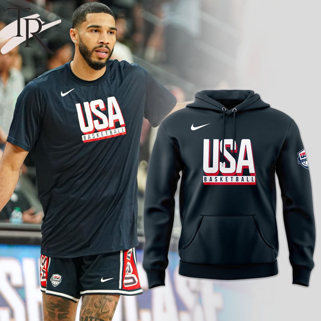 New 2025 USA Basketball 2024 Custom Hoodie - Navy
