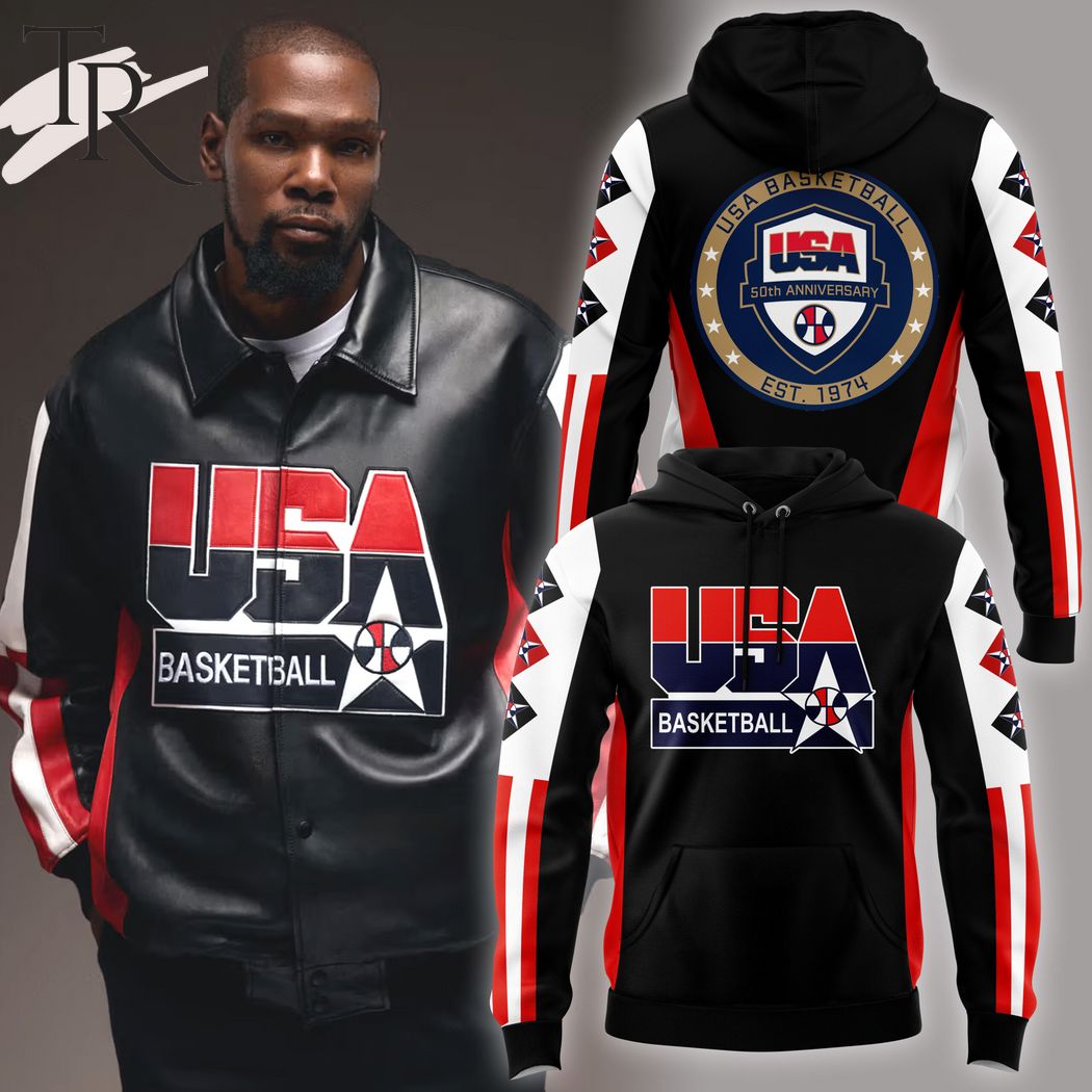 New 2025 USA Basketball 50th Anniversary Est. 1974 Custom Hoodie