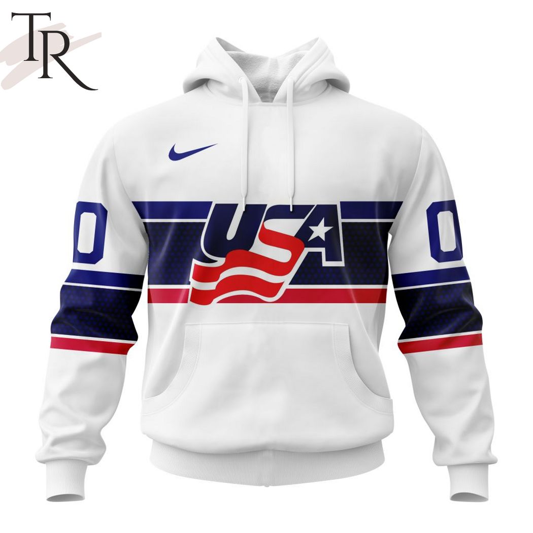 New 2025 USA Hockey Home Personalized Kits Custom Hoodie
