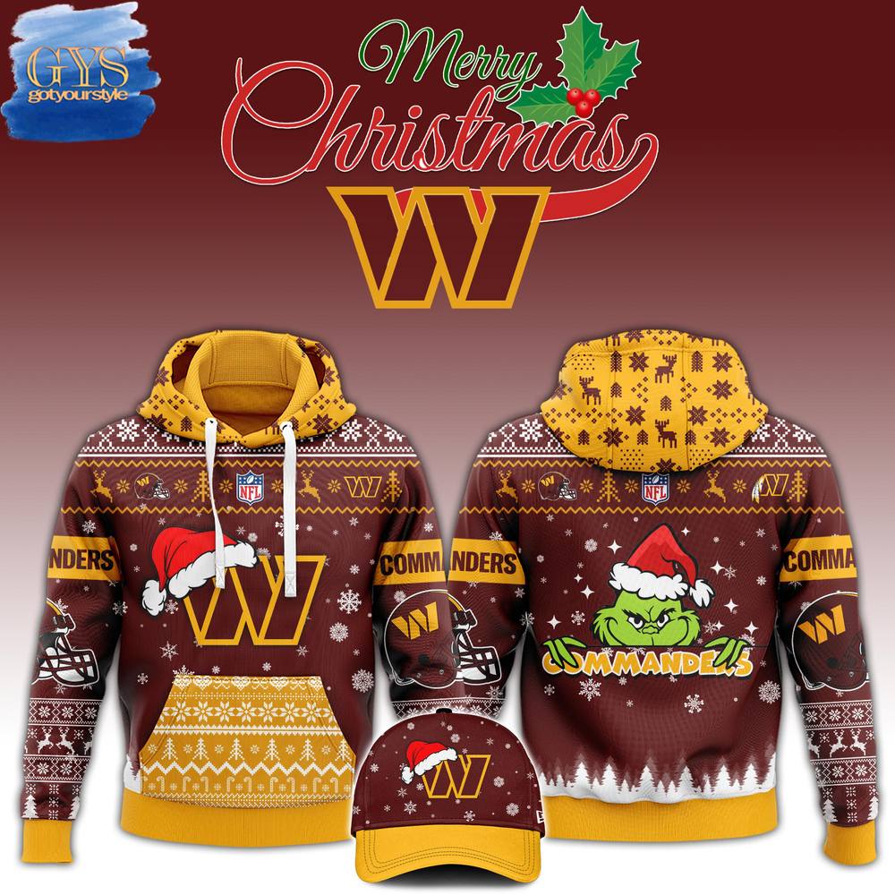 New 2025 Washington Commanders 2024 Christmas Custom Hoodie