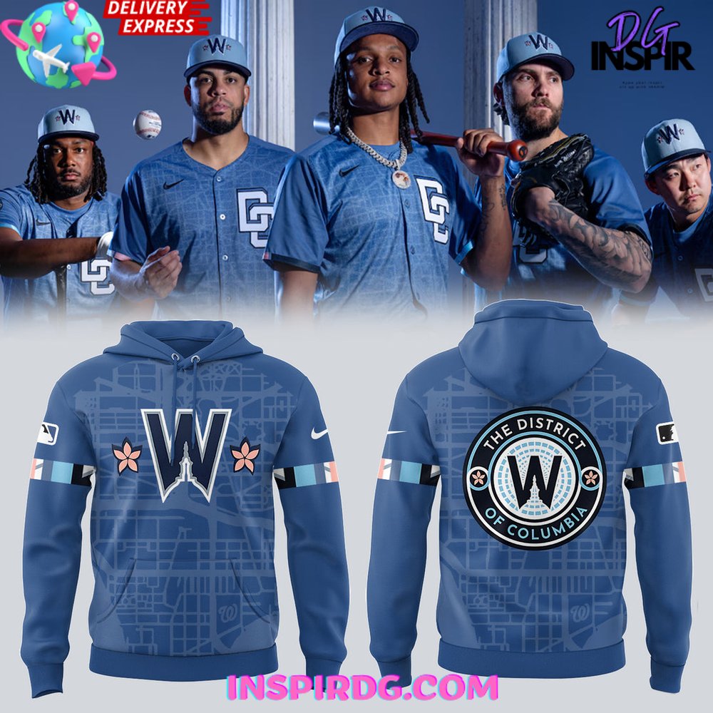 New 2025 Washington Nationals 2025 City Connect Custom Hoodie