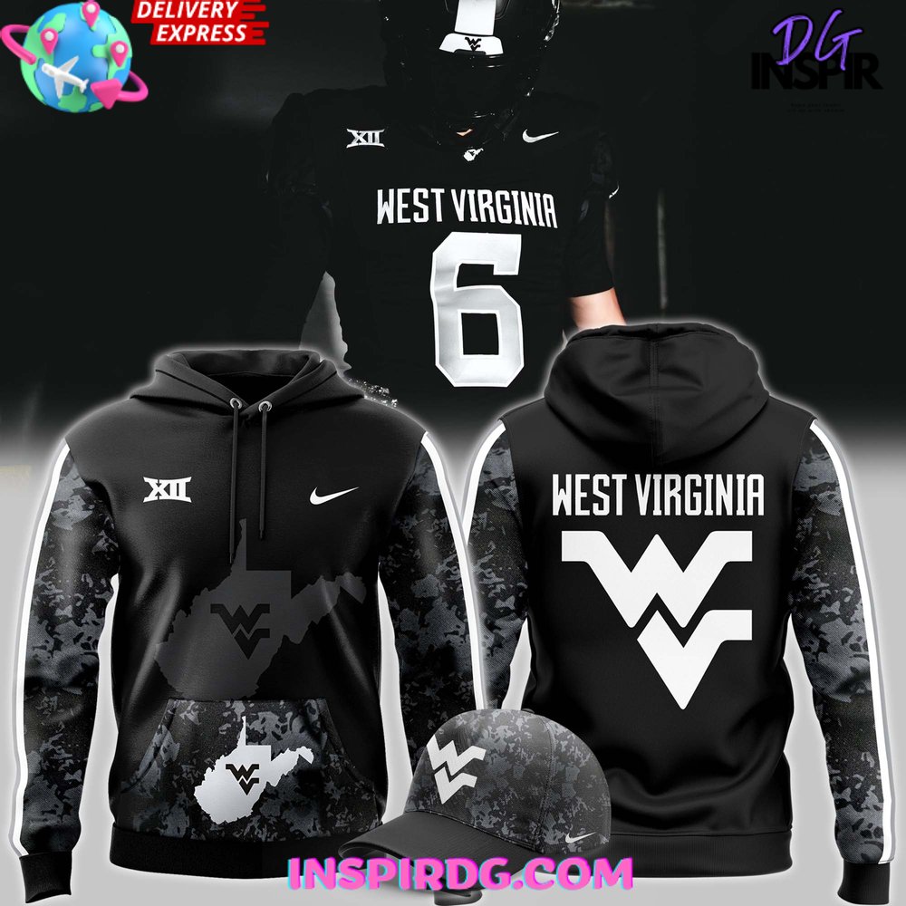 New 2025 West Virginia Mountaineers 2024 Coal Rush Custom Hoodie