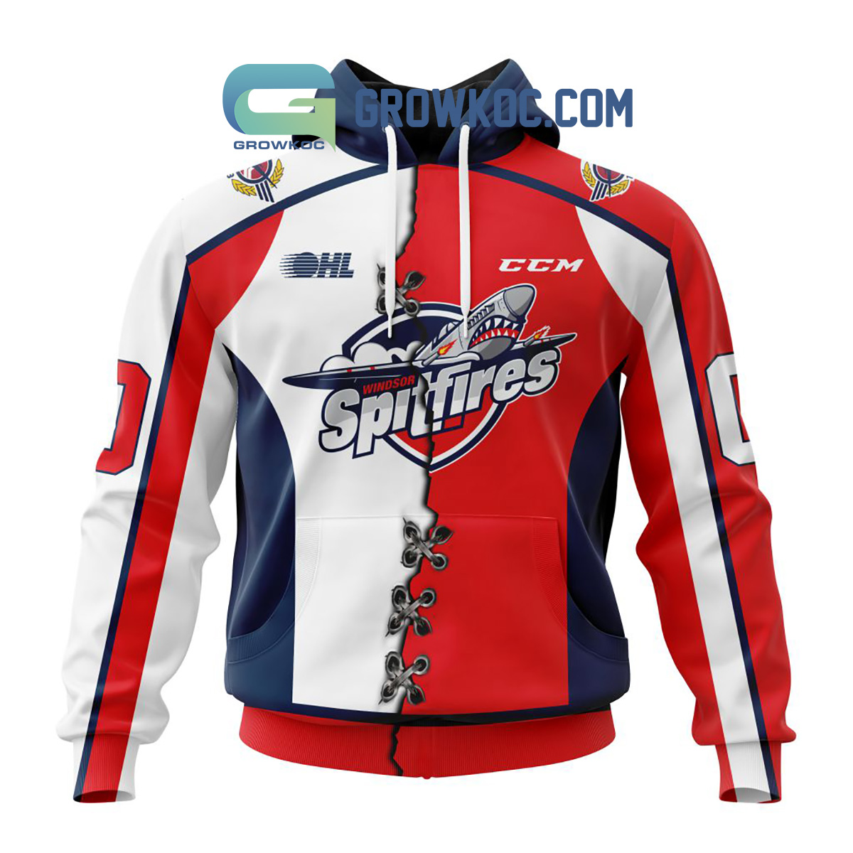 New 2025 Windsor Spitfires Mix Home And Away Jersey Personalized Custom Hoodie Shirt