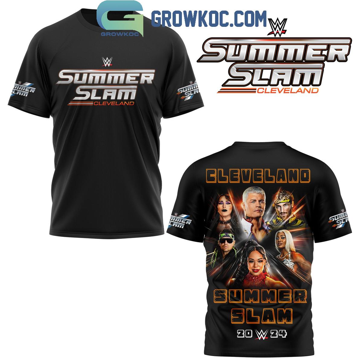 New 2025 WWE Cleveland Summer Slam 2024 Custom Hoodie T-Shirt