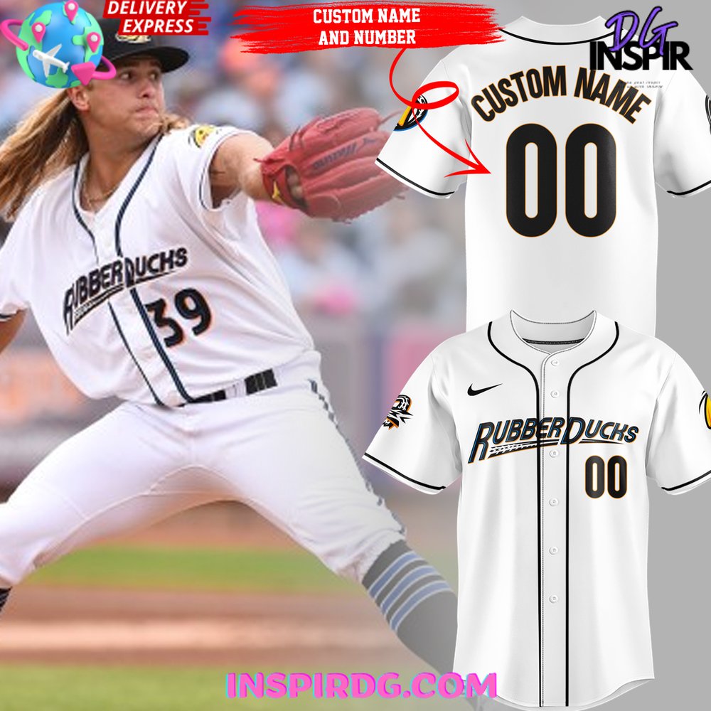 New Akron RubberDucks 2024 Baseball Custom Jersey Fan Gift