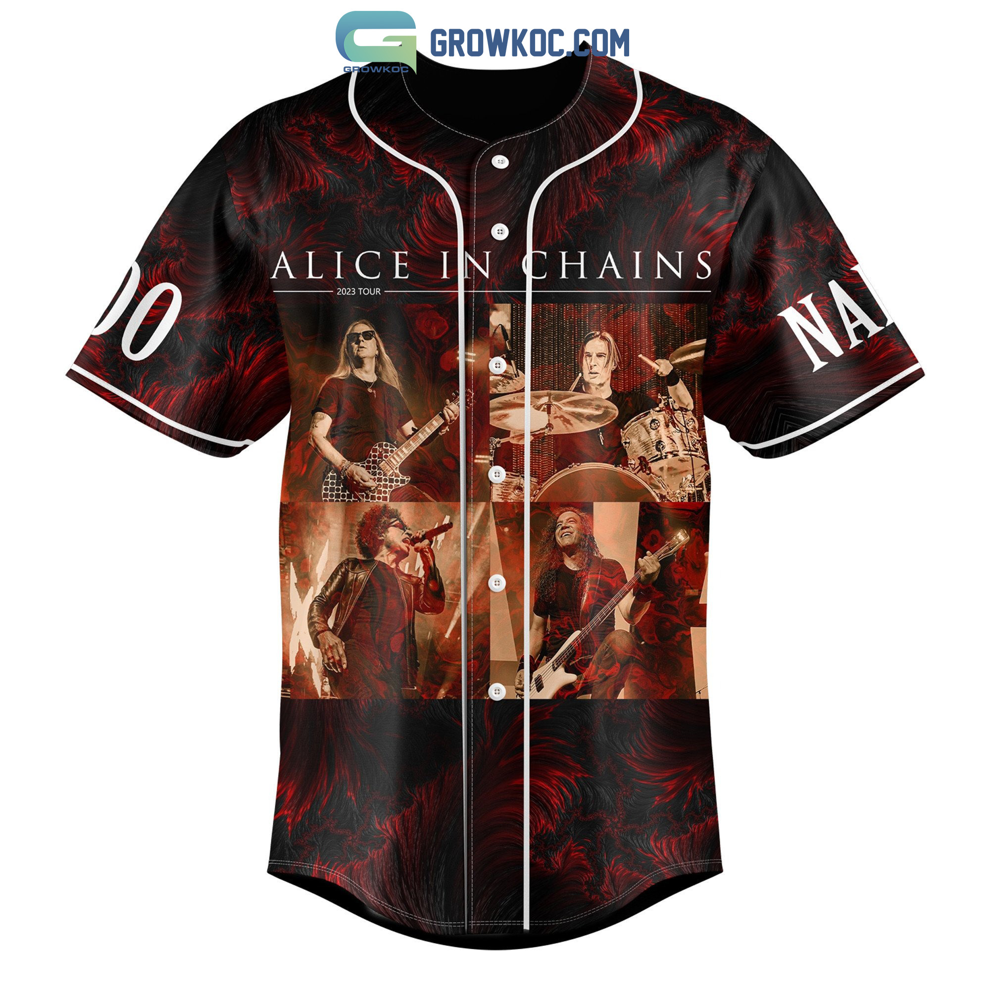 New Alice In Chains 2023 Tour Personalized Baseball Custom Jersey Fan Gift