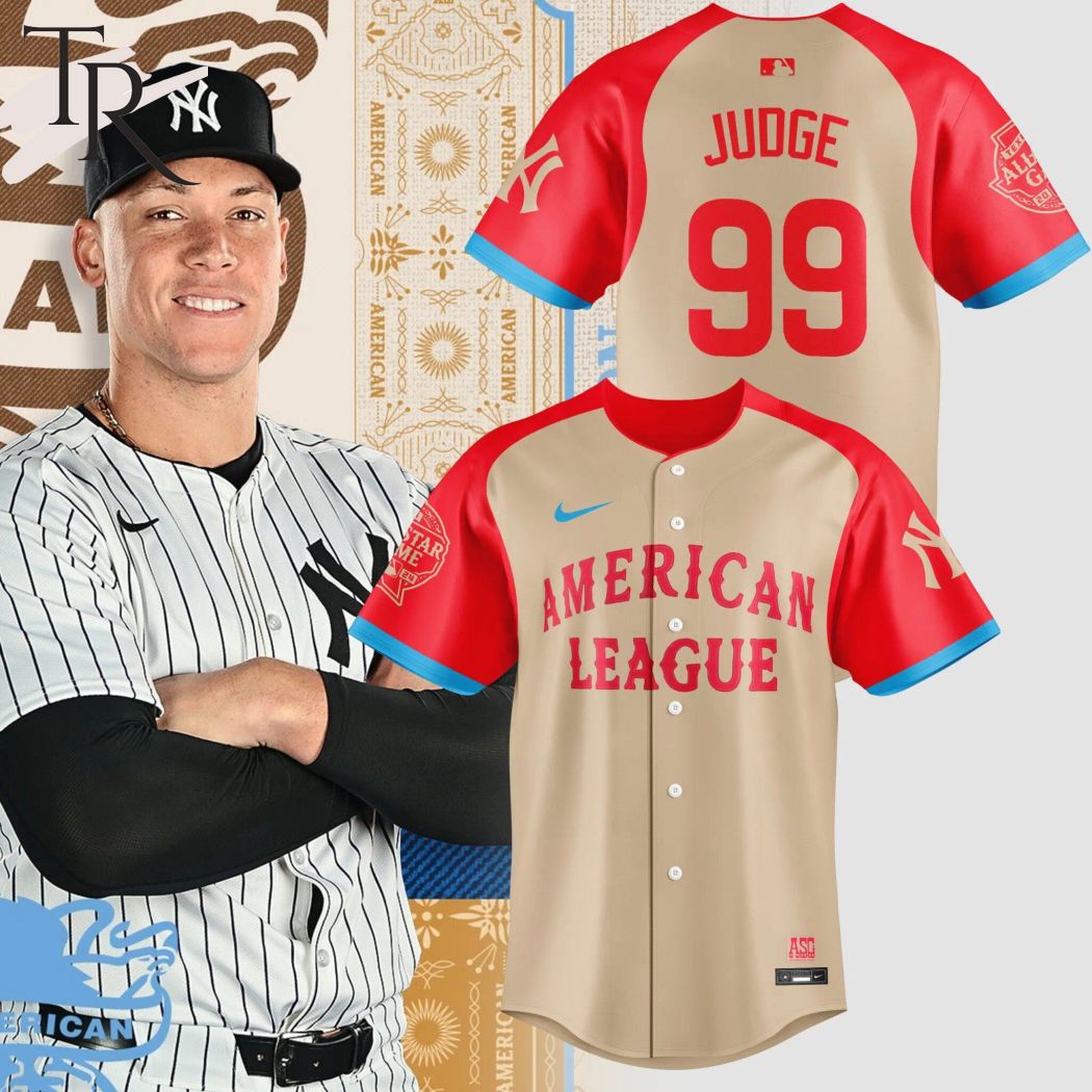 New American League Aaron Judge 2024 MLB All-Star Game Baseball Custom Jersey Fan Gift