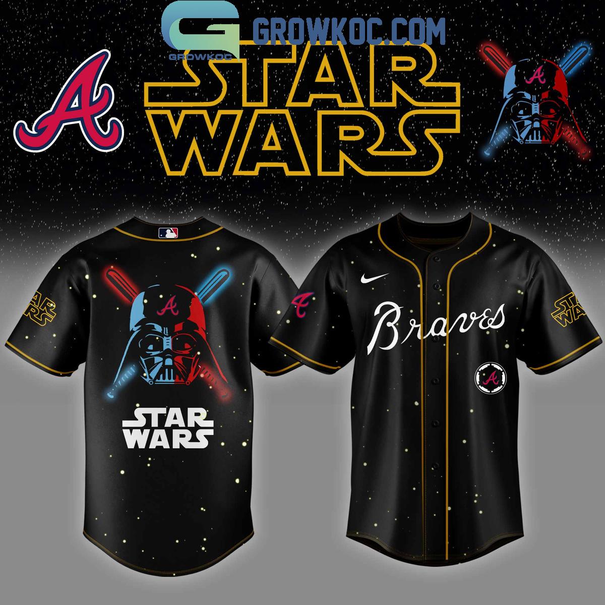 New Atlanta Braves MLB x Star Wars 2025 Baseball Custom Jersey Fan Gift