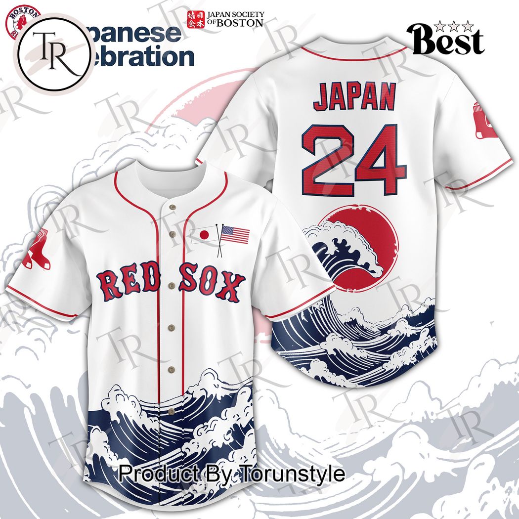 New Boston Red Sox Japanese Celebration Baseball Custom Jersey Fan Gift