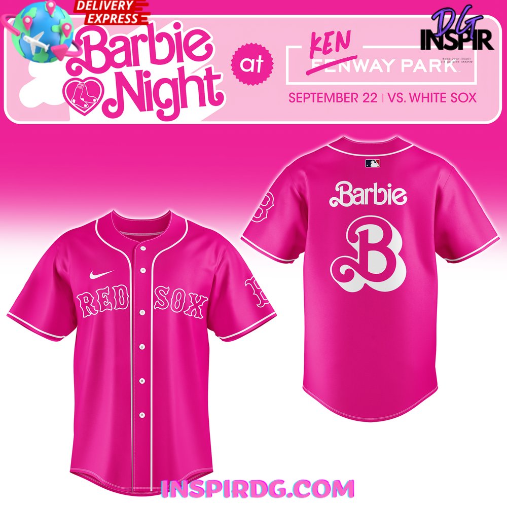 New Boston Red Sox x Barbie Night 2024 Custom Jersey Fan Gift