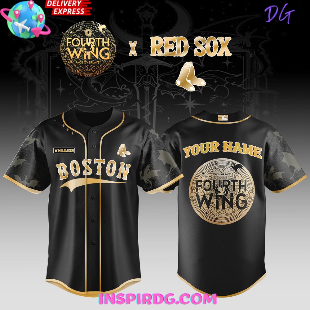 New Boston Red Sox x Fourth Wing Custom Jersey Fan Gift