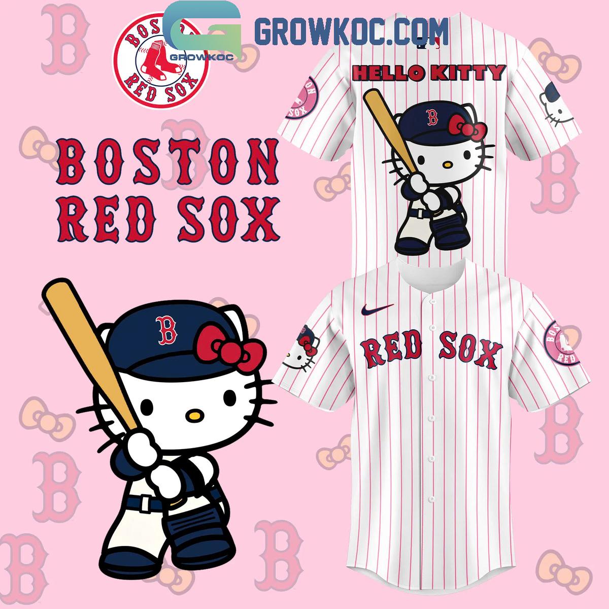 New Boston Red Sox x Hello Kitty 2024 Baseball Custom Jersey Fan Gift