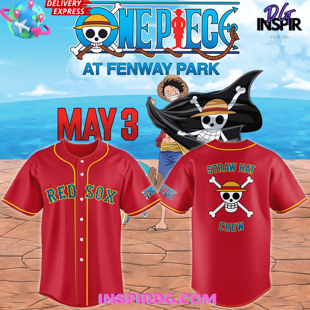 New Boston Red Sox x One Piece Special Custom Jersey Fan Gift