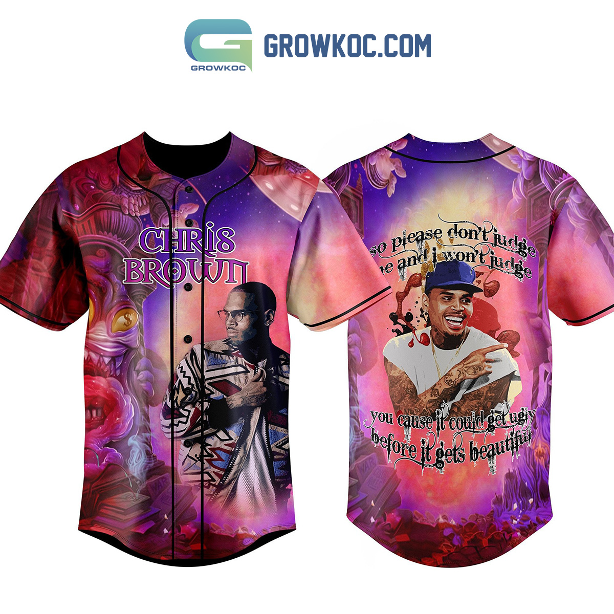 New Chris Brown So Please Don't Judge Me And I Won't Judge Baseball Custom Jersey Fan Gift