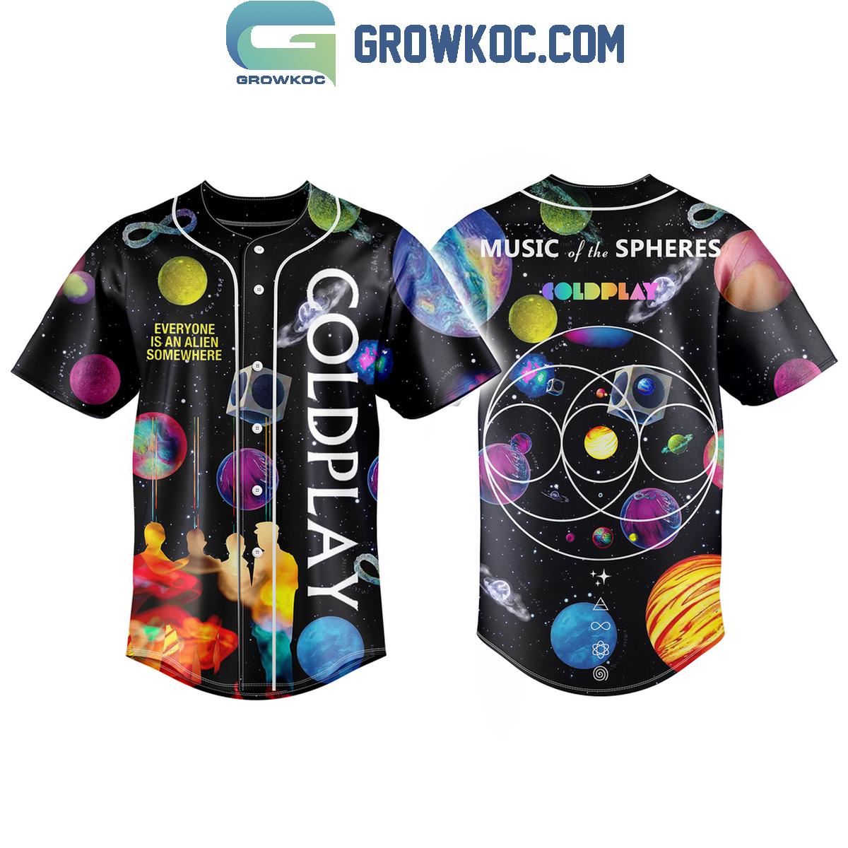 New Coldplay Everyone Is An Alien Somewhere Baseball Custom Jersey Fan Gift