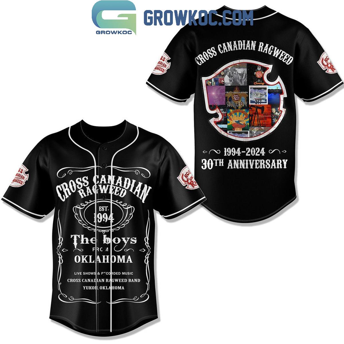 New Cross Canadian Ragweed 1994-2024 The Boys 30th Anniversary Baseball Custom Jersey Fan Gift
