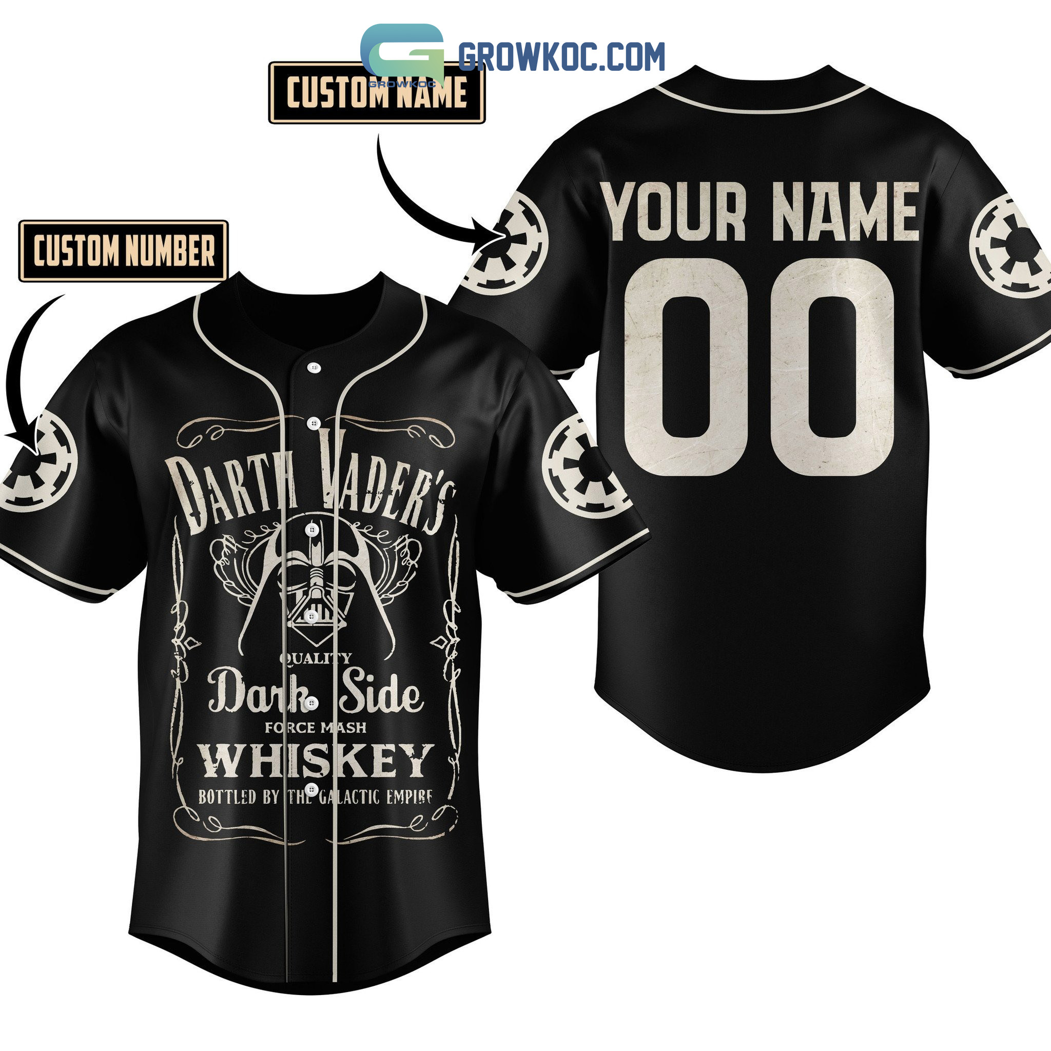 New Darth Vader Star Wars Personalized Baseball Custom Jersey Fan Gift