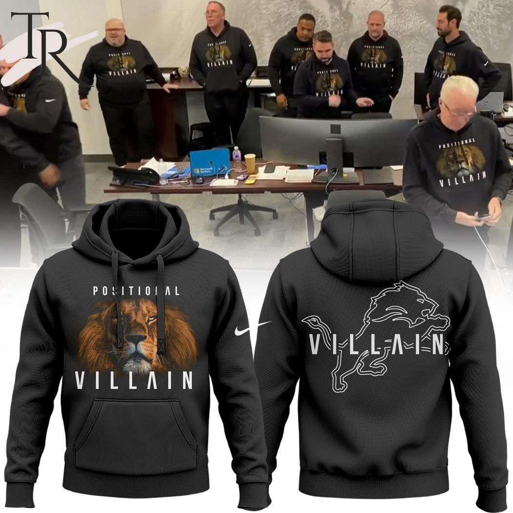 New Detroit Lions POSITIONAL VILLAIN Hoodie, Longpants, Cap