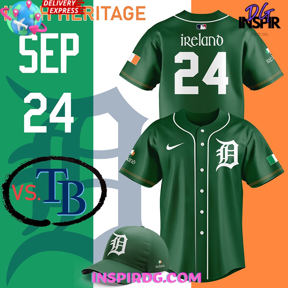 New Detroit Tigers Irish Heritage Month 2024 Baseball Custom Jersey Fan Gift