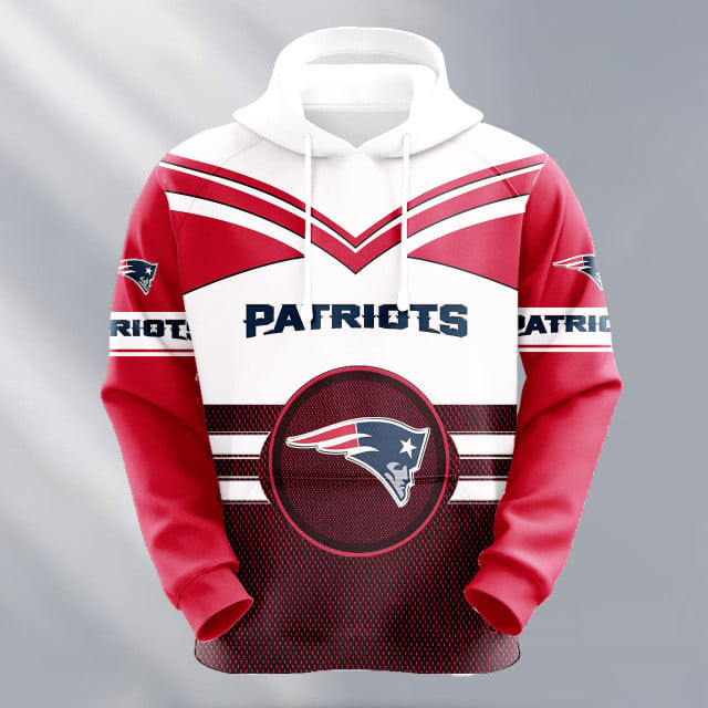 New England Patriots Logo NFL 3D Hoodie Version 199