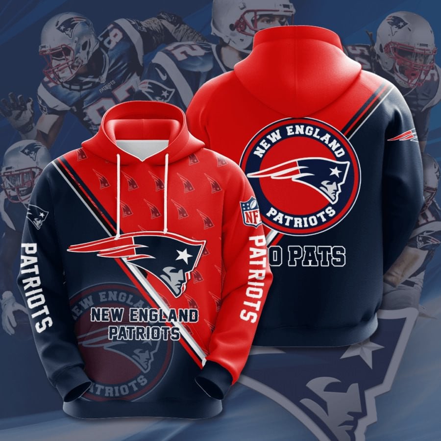New England Patriots Logo NFL Football Team Hoodie