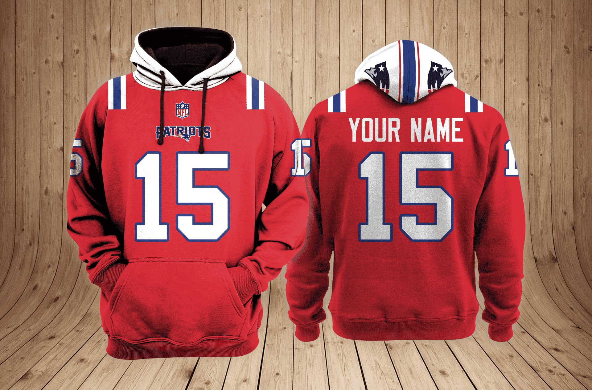 New England Patriots NFL Team 3D Hoodie