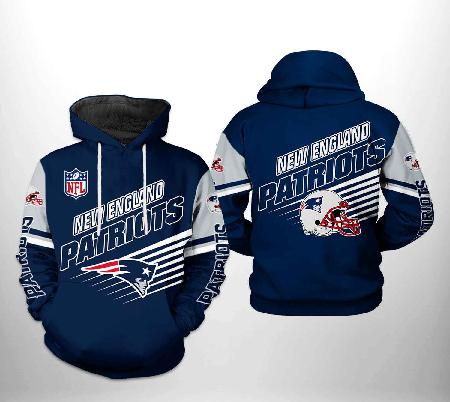 New England Patriots NFL Team Hoodie Zip Hoodie