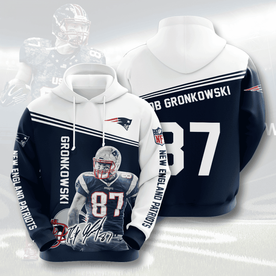 New England Patriots Rob Gronkowski 87 Hoodie  Zip Hoodie Version 1420