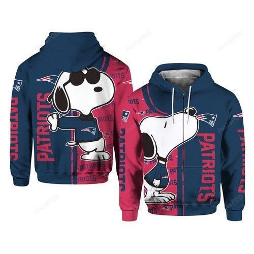 New England Patriots Snoopy Lover Hoodie Zip Hoodie