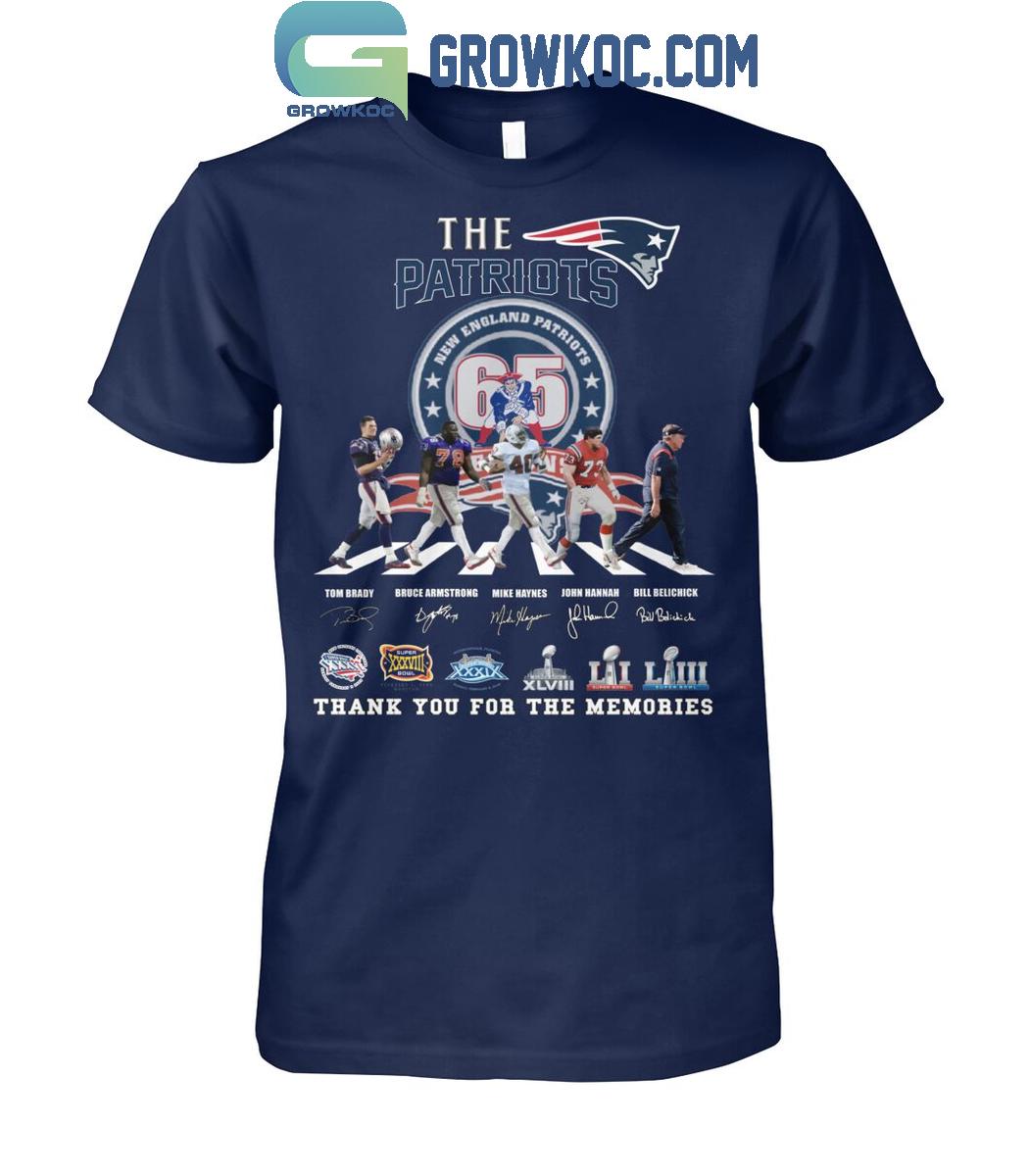 New England Patriots Thank You For 65 Years The Legends T-Shirt