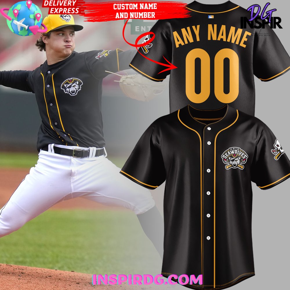 New Erie SeaWolves New 2024 Baseball Custom Jersey Fan Gift