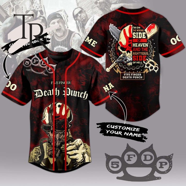 New Five Finger Death Punch Custom Baseball Custom Jersey Fan Gift