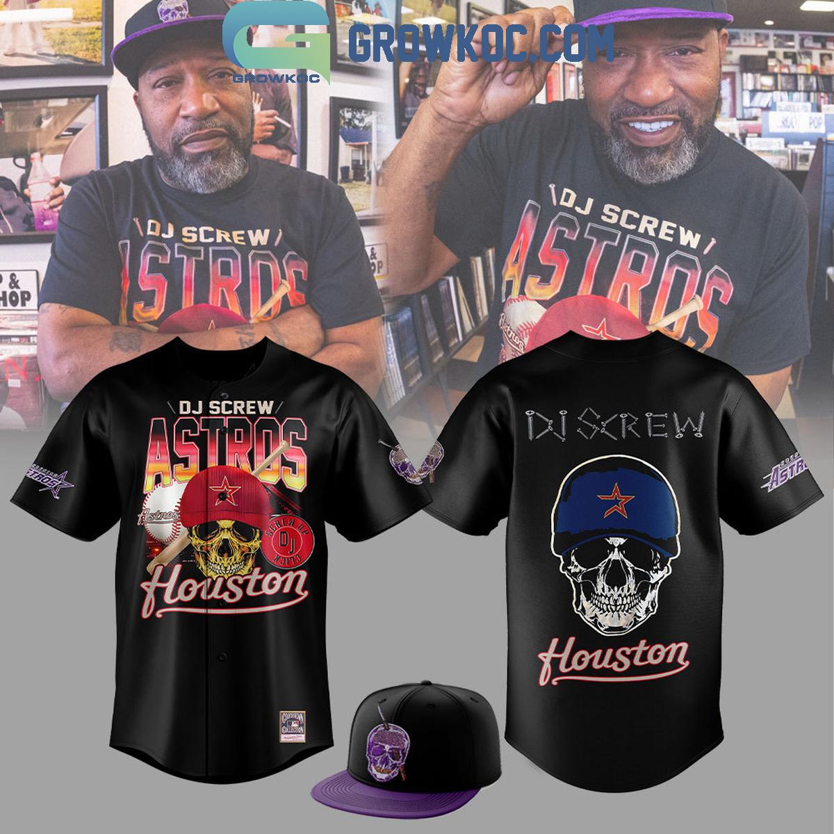 New Houston Astros DJ Screw Collection 2024 Fan Personalized Baseball Custom Jersey Fan Gift