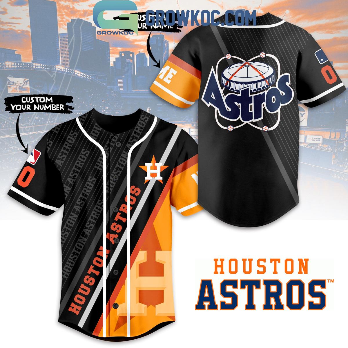 New Houston Astros Home Stadium Baseball Fan Love Personalized Baseball Custom Jersey Fan Gift