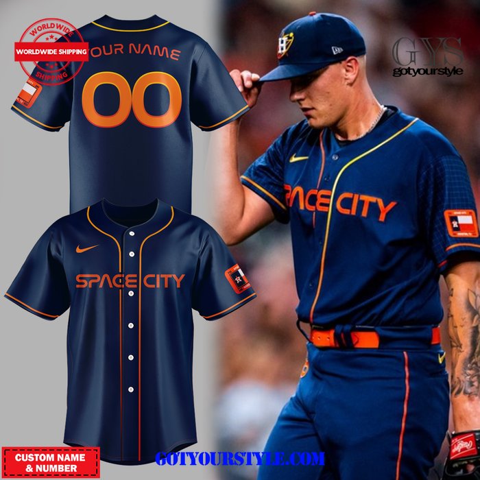 New Houston Astros Space City 2024 Baseball Custom Jersey Fan Gift