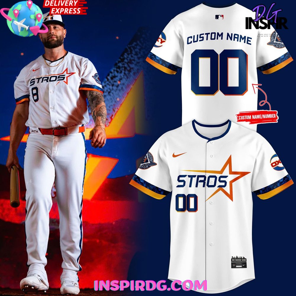 New Houston Astros Space City Connect 2025 Baseball Custom Jersey Fan Gift