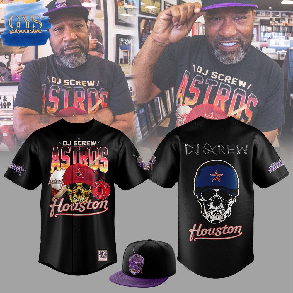 New Houston Astros x DJ Screw Baseball Custom Jersey Fan Gift