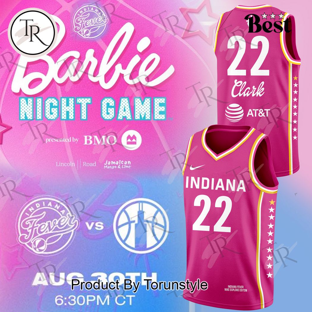 New Indiana Fever Caitlin Clark Barbie Night Game Basketball Custom Jersey Fan Gift