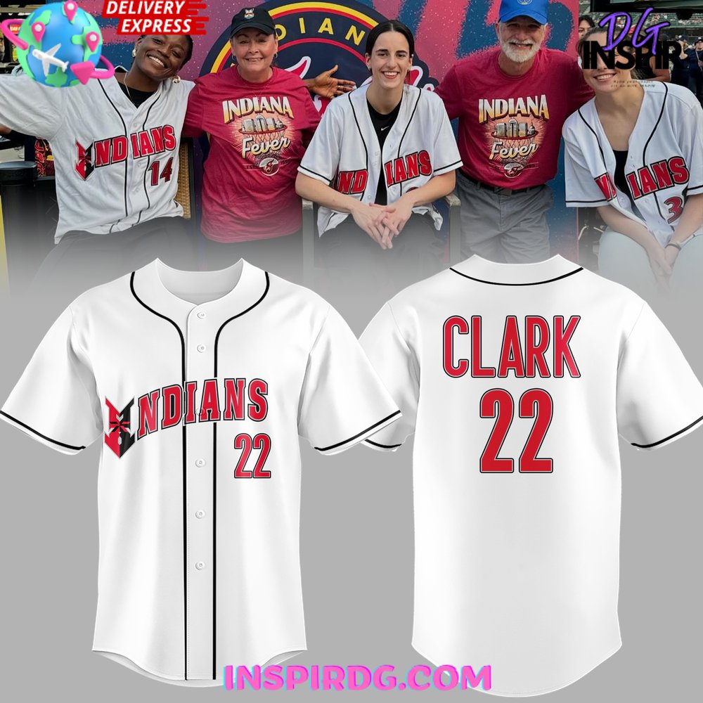 New Indiana Fever Caitlin Clark Baseball Custom Jersey Fan Gift