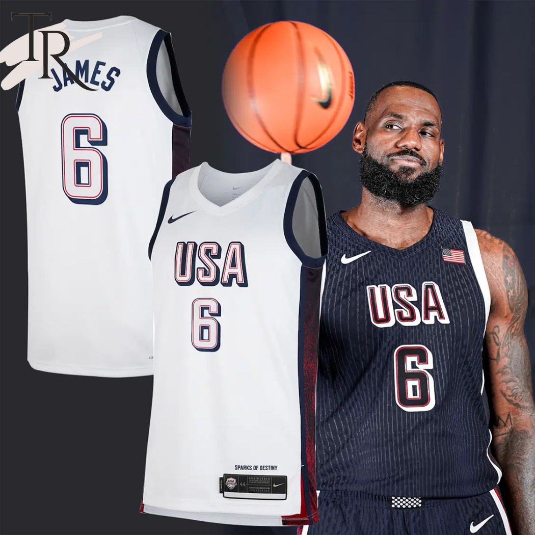 New James USA Basketball Custom Jersey Fan Gift - White