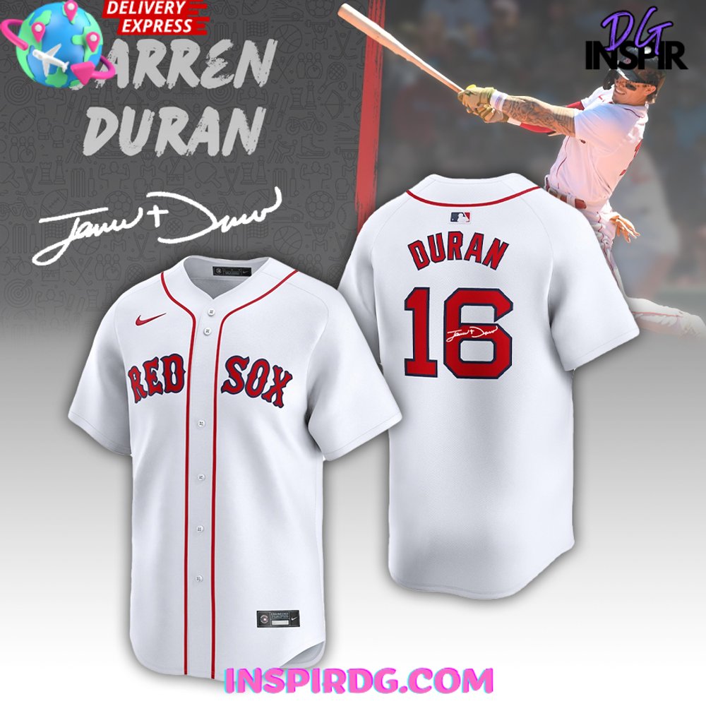 New Jarren Duran Boston Red Sox Signed 2024 Baseball Custom Jersey Fan Gift