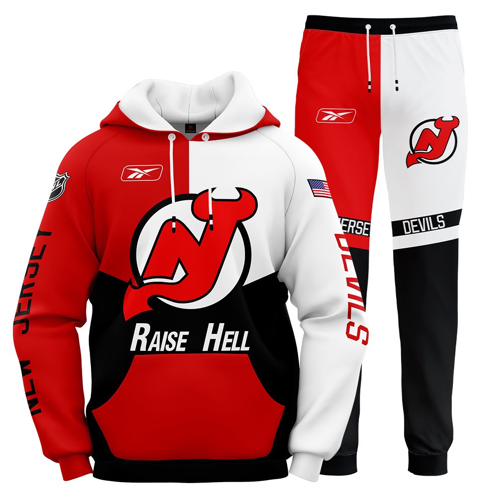 New Jersey Devils NHL Team Sport Hoodie Tracksuit Gift For Sport Music Fans