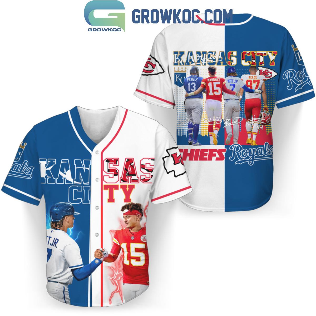 New Kansas City Chiefs Kansas City Royals Forever My Team Win Or Lose Baseball Custom Jersey Fan Gift