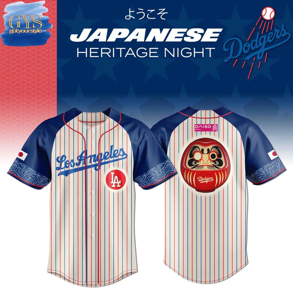 New LA Dodgers Japanese Heritage Night Baseball Custom Jersey Fan Gift